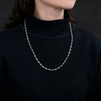 Rose Flower 925 Sterling Silver Necklace