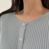 Graduation Mini Heart 925 Sterling Silver Necklace