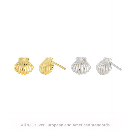 Scallop Flower Earrings