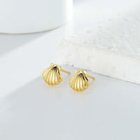 Scallop Flower Earrings