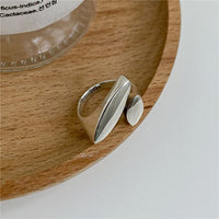 Water Drop Sterling Silver Adjustable Ring