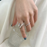 Water Drop Sterling Silver Adjustable Ring