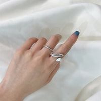 Water Drop Sterling Silver Adjustable Ring