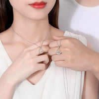 Moon Star Sun Pendant Couple Necklaces