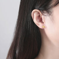 Asymmetry Crystal Cloud and Ice Cream Stud Earrings