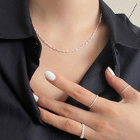 Masculine Hollow Pig Nose Sterling Silver Necklace