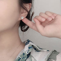 Celestial Star and Planet Moissanite Stud Earrings