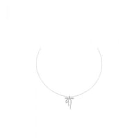 Sweet Girl Crystal Bow-knot Necklace