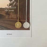 Elizabeth Portrait Coin 925 Sterling Silver Necklace