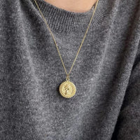 Elizabeth Portrait Coin 925 Sterling Silver Necklace