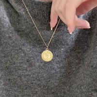 Elizabeth Portrait Coin 925 Sterling Silver Necklace
