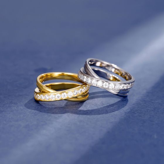 CZ Cross Adjustable 925 Sterling Silver Ring