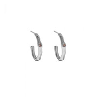 Geometric Irregular Crystal Hoop Earrings