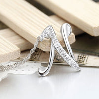 Letter N Personalized Pendant in 925 Sterling Silver