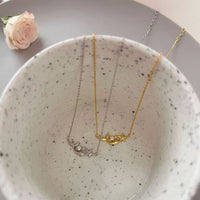 Starfish and Whale Crystal 925 Sterling Silver Necklace