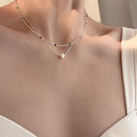 Colorful Beads Chain 925 Sterling Silver Necklace