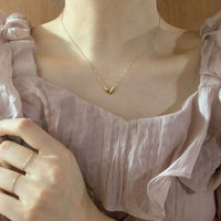 Irregular Heart 925 Sterling Silver Necklace