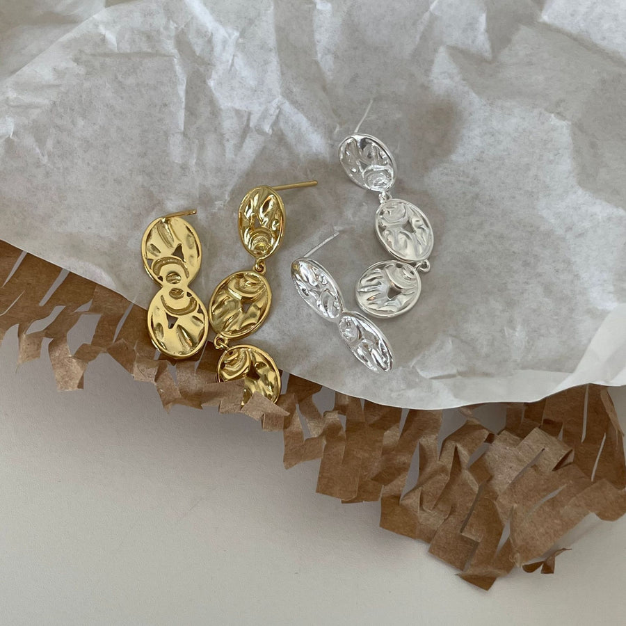 INS-Style 925 Sterling Silver Irregular Earrings
