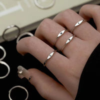 A-Z Adjustable Letter Ring in 925 Sterling Silver