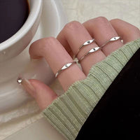 A-Z Adjustable Letter Ring in 925 Sterling Silver