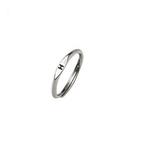 A-Z Adjustable Letter Ring in 925 Sterling Silver