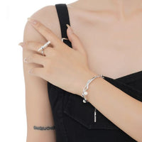 Baroque Pearl Adjustable 925 Sterling Silver Ring