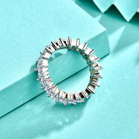 Modern Oval Crystal Eye 925 Sterling Silver Ring