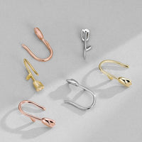 Tulip Flower French Hook Earrings