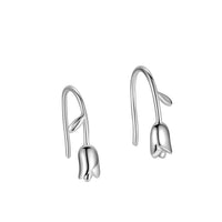 Tulip Flower French Hook Earrings