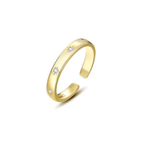 Crystal Star Starlight 925 Sterling Silver Adjustable Ring