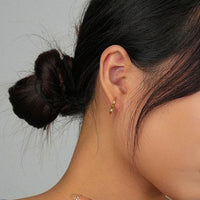 Classic Hollow Heart 925 Sterling Silver Hoop Earrings