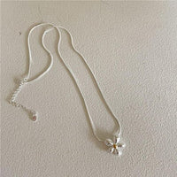 Daisy Flower Girl 925 Sterling Silver Necklace