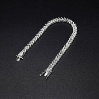 Ear of Wheat Crystal Bracelet 925 Sterling Silver