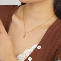 Candy Cane Pendant Necklace, 925 Sterling Silver