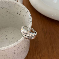 Vintage Tomorrow Will Be Better 925 Sterling Silver Adjustable Ring