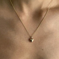 Honey Moon Double Heart Necklace in 925 Sterling Silver
