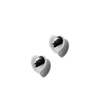 Honey Moon Double Heart Stud Earrings