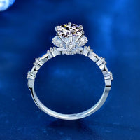 1 ct Moissanite Bouquet Flower Ring