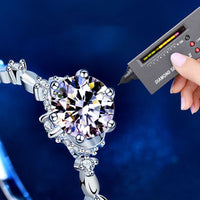 1 ct Moissanite Bouquet Flower Ring