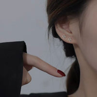 Mini Rose Flower 925 Sterling Silver Stud Earrings