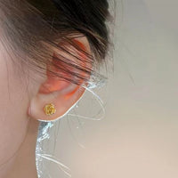 Mini Rose Flower 925 Sterling Silver Stud Earrings