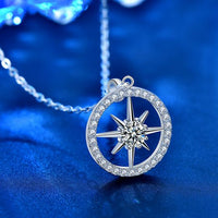 Classic Moissanite Octopus Star 925 Sterling Silver Necklace