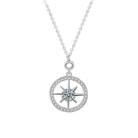 Classic Moissanite Octopus Star 925 Sterling Silver Necklace