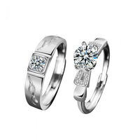 Moissanite Crystal Christmas Tree Adjustable Ring in 925 Sterling Silver