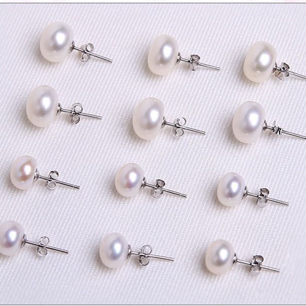 AAAA Freshwater Pearl Earrings in 925 Sterling Silver