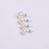 AAAA Freshwater Pearl Earrings in 925 Sterling Silver