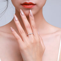 Cubic Zirconia Heart Minimalist Ring | Vivianne Rae