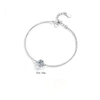 Six-Claw Round Moissanite Crystal Bracelet