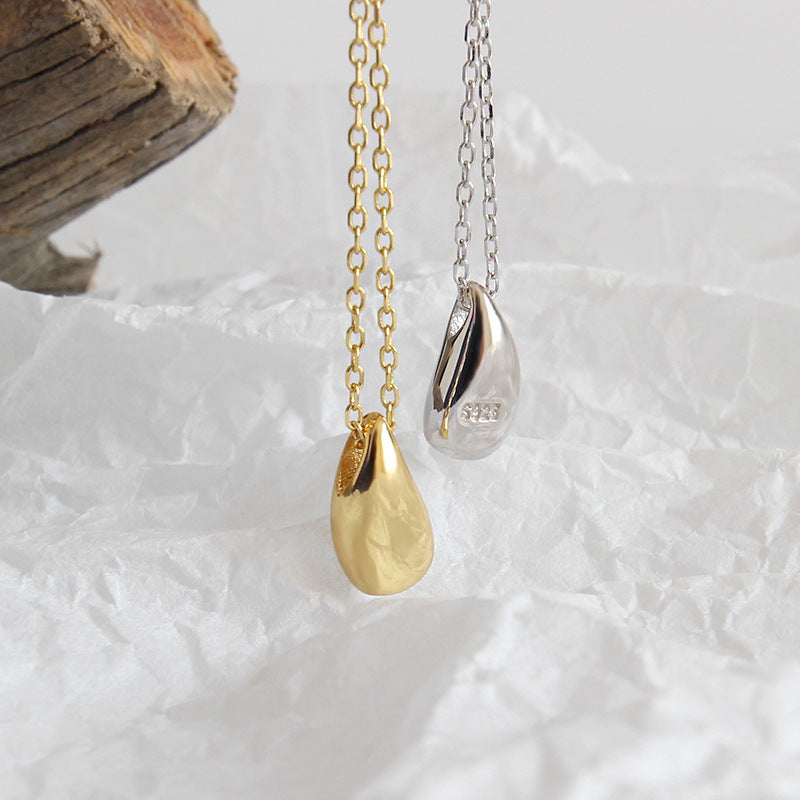 Sterling Silver Teardrop Pendant Necklace