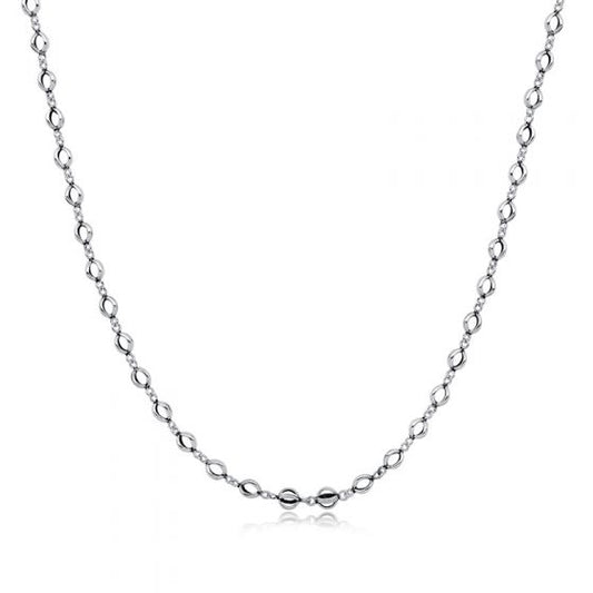 Retro Interlaced Ring 925 Sterling Silver Men's Necklace